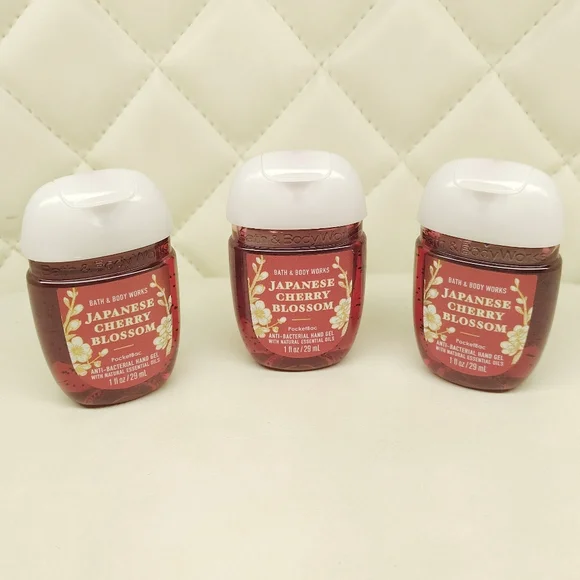 Japanese Cherry Blossom Pocketbac Hand Sanitizer 3 Pack - Picture 1 of 3